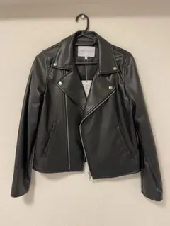 美品　UNITED ARROWS 黒レザージャケットコート