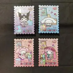 KAYOU中国限定 산리오 CRカード4枚セット 쿠로미 시나모롤 マイメロ