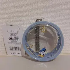 ディズニーストア クリアポーチ 丸型 チェーンタイプ ドナルドダック