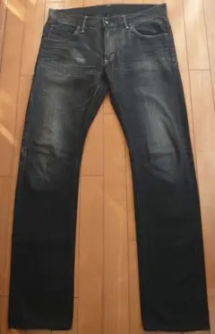 Lee ブラックライダース　スキニーフィット　ブラックデニム　ダメージ加工　希少