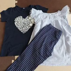 夏服 女の子 まとめ売り 3着 130cm