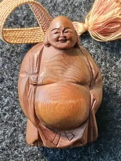 木彫 布袋尊 根付 彫刻 オブジェ
