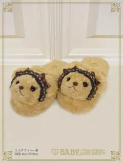ま*こ様 くまくみゃちゃんスリッパ