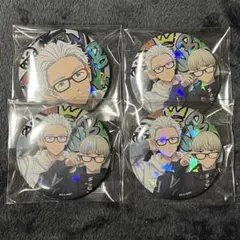 windbreaker メガネ　梅宮一　梶蓮　缶バッジ