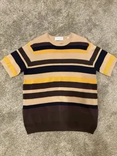 TOMORROWLAND ストライプニットセーター M