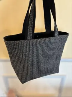 ハンドメイド　ヌビバッグ チャコールグレー
