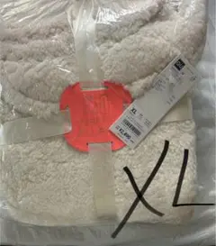 GU ラウンジボアセット（フランネルパンツ）　オフホワイト XL