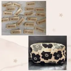 布タグ Handmade 王冠 20枚 手芸材料