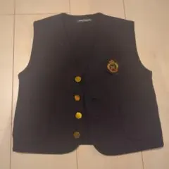 ☆MIKI HOUSE ネイビー ボタン付きベスト　110