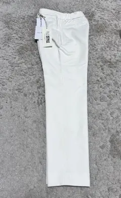 未使用　PLST スティックパンツコットンブレンド S 白 タグ付き