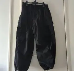 GU スーパーワイドカーゴパンツ ブラック