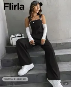 shein オーバーオール ブラック