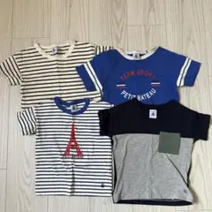 PETIT BATEAU Tシャツ 4枚セット 100cm
