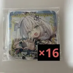 ホロライブ　白上フブキ 夏の推し活フブちゃんフェア! スクエア缶バッジ　16個