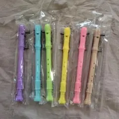 新品 リコーダーペン 文房具 カラフル ボールペン 6本 まとめ売り プレゼント