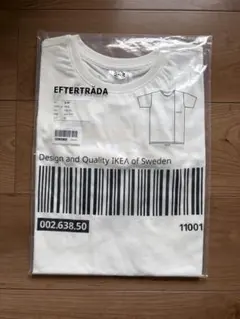 新品 IKEA EFTERTRÄDA Tシャツ ホワイト S/Mサイズのサムネイル