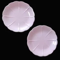 花やか皿 2枚 秋桜 9月 新品 輪花皿のサムネイル