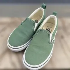 Vans グリーンスリッポンシューズ　18cm