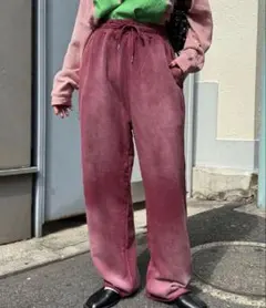 【Ciaopanic】ベーシックフェードスウェットパンツ バーガンディ新品未使用