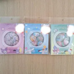 カプセルフレークステッカーズ　シール　サンリオ　3点セット