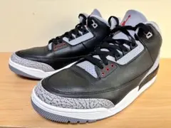 新品 未使用】NIKE ジョーダン3 ブラック セメント 25cmJORDAN - メルカリ