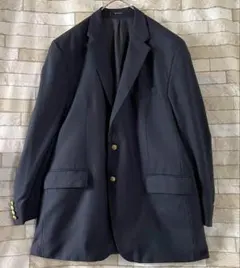 【未使用】ラルフローレン カシミヤ混 テーラードジャケット 黒 7 ブラック 古着 ラルフローレン Ralph Lauren カシミア混 紺ブレザー