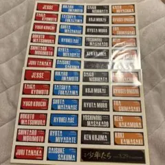 少年たち ステッカー　2枚セット