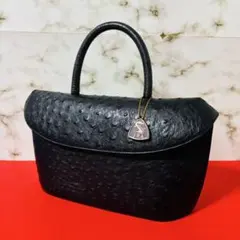0044 OSTRICH JRA認定 エキゾチックレザー 冠婚葬祭 バッグ