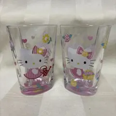 激レア‼︎未使用】2003年 ハローキティ 金正陶器 桜 ペア ワイングラス 