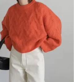 select MOCAドルマンスリーブショートニット