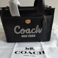✨COACH✨ ブラックトートショルダーバッグ26 新品　CAM66‼️