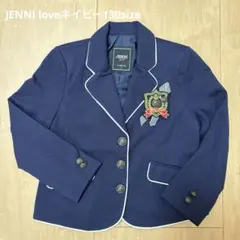 JENNI loveエンブレム付きネイビーブレザー130