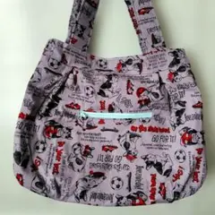 ワンちゃん柄トートバッグ