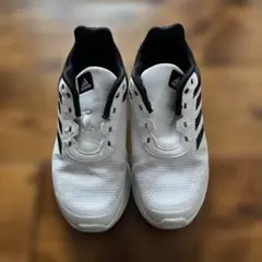 adidas キッズ スニーカー ホワイト/ブラック　22.0