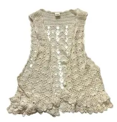 axes femme アクシーズファム かぎ編み クロシェ編み ジレ ベスト
