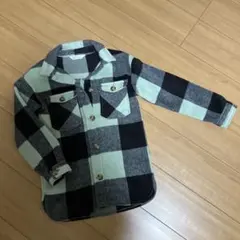 チェック柄ジャケット（黒・ミント）