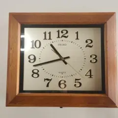 SEIKO 壁掛け時計 赤　昭和レトロ　当時物実動　ヴィンテージ SEIKO 昭和レトロ 壁掛け時計 - メルカリ