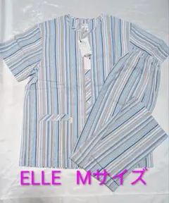 【新品SALE格安】ELLE レディースパジャマ 前あき 襟なしセットアップのサムネイル