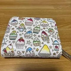 新品未使用】文庫屋大関 なないろかき氷 L字ファスナー ミニ財布 二