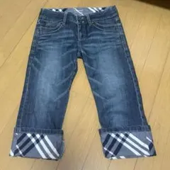 BURBERRY BLUE LABEL デニムパンツ クロップド丈　Sサイズのサムネイル