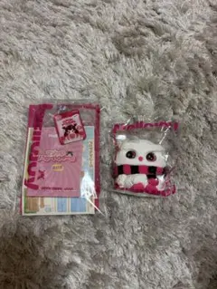 Mellojoy フクロウ　ストライプスカーフ付き