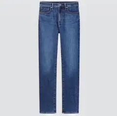 ユニクロ スリムストレートハイライズジーンズ ブルー