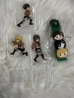 一番くじ 進撃の巨人 幼なじみセット アクリルスタンド ぽこっとちゃーむ 4点