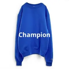 Champion チャンピオン クルーネック スウェット プルオーバー ブルー