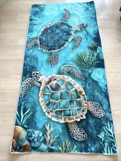 玄関マット ウミガメ 海辺 デザイン 室内用 - メルカリ