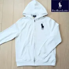 【美品】POLO RALPH LAUREN ビッグポニー コットンパーカー