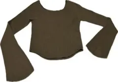 リブスクエアネックセーター　UNIQLO ユニクロ　マメクロゴウチ