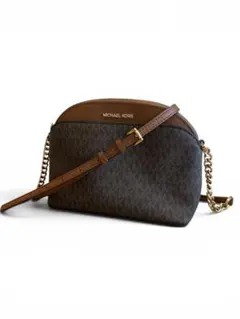 MICHAEL KORS ショルダーバッグ MK柄　ブラウン