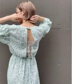 美品　kastaneカスタネ　花柄　マキシワンピース　マキシドレス