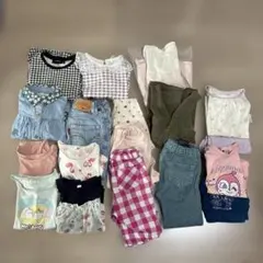 キッズ服 16点セット 100cm 長袖半袖ズボンパジャマ　女の子　まとめ売り